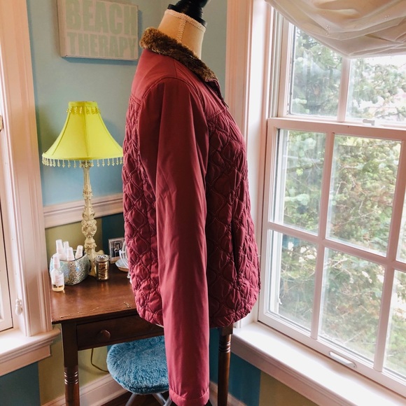 Athleta Quilted Jacket Fleeced-Lined w/Zip Pockets - Picture 4 of 13